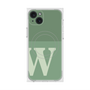プレミアムスクエアケース with MagSafe［ オリジナル - initial two tone - W green ］
