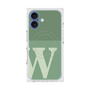 プレミアムスクエアケース with MagSafe［ オリジナル - initial two tone - W green ］