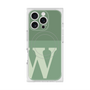 プレミアムスクエアケース with MagSafe［ オリジナル - initial two tone - W green ］