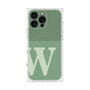 プレミアムスクエアケース with MagSafe［ オリジナル - initial two tone - W green ］