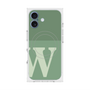 プレミアムスクエアケース with MagSafe［ オリジナル - initial two tone - W green ］