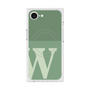 プレミアムスクエアケース with MagSafe［ オリジナル - initial two tone - W green ］