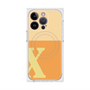 プレミアムスクエアケース with MagSafe［ オリジナル - initial two tone - X orange ］