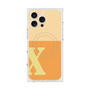 プレミアムスクエアケース with MagSafe［ オリジナル - initial two tone - X orange ］