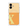プレミアムスクエアケース with MagSafe［ オリジナル - initial two tone - X orange ］