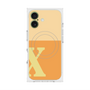プレミアムスクエアケース with MagSafe［ オリジナル - initial two tone - X orange ］