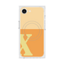 プレミアムスクエアケース with MagSafe［ オリジナル - initial two tone - X orange ］
