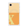 プレミアムスクエアケース with MagSafe［ オリジナル - initial two tone - X orange ］