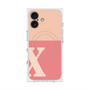 プレミアムスクエアケース with MagSafe［ オリジナル - initial two tone - X pink ］