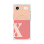 プレミアムスクエアケース with MagSafe［ オリジナル - initial two tone - X pink ］