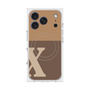 プレミアムスクエアケース with MagSafe［ オリジナル - initial two tone - X brown ］