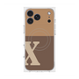 プレミアムスクエアケース with MagSafe［ オリジナル - initial two tone - X brown ］
