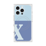 プレミアムスクエアケース with MagSafe［ オリジナル - initial two tone - X blue ］