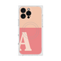 プレミアムスクエアケース with MagSafe［ オリジナル - initial two tone - A pink ］