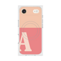 プレミアムスクエアケース with MagSafe［ オリジナル - initial two tone - A pink ］