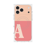 プレミアムスクエアケース with MagSafe［ オリジナル - initial two tone - A pink ］