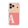 プレミアムスクエアケース with MagSafe［ オリジナル - initial two tone - A pink ］