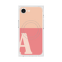 プレミアムスクエアケース with MagSafe［ オリジナル - initial two tone - A pink ］