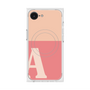 プレミアムスクエアケース with MagSafe［ オリジナル - initial two tone - A pink ］