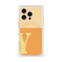 プレミアムスクエアケース with MagSafe［ オリジナル - initial two tone - Y orange ］