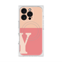 プレミアムスクエアケース with MagSafe［ オリジナル - initial two tone - Y pink ］