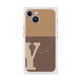 プレミアムスクエアケース with MagSafe［ オリジナル - initial two tone - Y brown ］