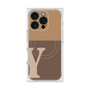 プレミアムスクエアケース with MagSafe［ オリジナル - initial two tone - Y brown ］