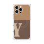 プレミアムスクエアケース with MagSafe［ オリジナル - initial two tone - Y brown ］