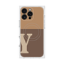 プレミアムスクエアケース with MagSafe［ オリジナル - initial two tone - Y brown ］