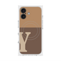 プレミアムスクエアケース with MagSafe［ オリジナル - initial two tone - Y brown ］