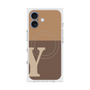 プレミアムスクエアケース with MagSafe［ オリジナル - initial two tone - Y brown ］