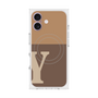 プレミアムスクエアケース with MagSafe［ オリジナル - initial two tone - Y brown ］