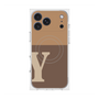 プレミアムスクエアケース with MagSafe［ オリジナル - initial two tone - Y brown ］
