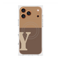 プレミアムスクエアケース with MagSafe［ オリジナル - initial two tone - Y brown ］