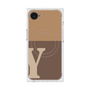 プレミアムスクエアケース with MagSafe［ オリジナル - initial two tone - Y brown ］