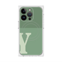 プレミアムスクエアケース with MagSafe［ オリジナル - initial two tone - Y green ］