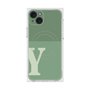 プレミアムスクエアケース with MagSafe［ オリジナル - initial two tone - Y green ］