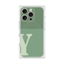 プレミアムスクエアケース with MagSafe［ オリジナル - initial two tone - Y green ］