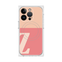 プレミアムスクエアケース with MagSafe［ オリジナル - initial two tone - Z pink ］
