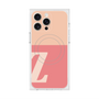プレミアムスクエアケース with MagSafe［ オリジナル - initial two tone - Z pink ］