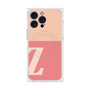 プレミアムスクエアケース with MagSafe［ オリジナル - initial two tone - Z pink ］