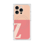 プレミアムスクエアケース with MagSafe［ オリジナル - initial two tone - Z pink ］