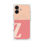 プレミアムスクエアケース with MagSafe［ オリジナル - initial two tone - Z pink ］