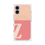 プレミアムスクエアケース with MagSafe［ オリジナル - initial two tone - Z pink ］