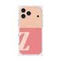 プレミアムスクエアケース with MagSafe［ オリジナル - initial two tone - Z pink ］