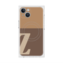 プレミアムスクエアケース with MagSafe［ オリジナル - initial two tone - Z brown ］