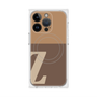 プレミアムスクエアケース with MagSafe［ オリジナル - initial two tone - Z brown ］