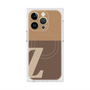 プレミアムスクエアケース with MagSafe［ オリジナル - initial two tone - Z brown ］
