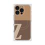 プレミアムスクエアケース with MagSafe［ オリジナル - initial two tone - Z brown ］