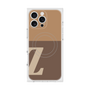 プレミアムスクエアケース with MagSafe［ オリジナル - initial two tone - Z brown ］
